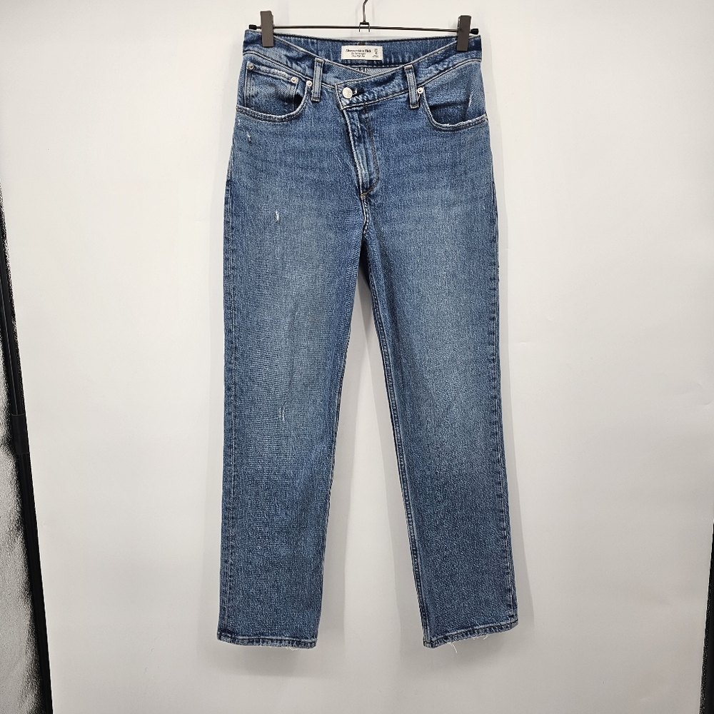 Abercrombie & Fitch Blue Straight Leg Jeans